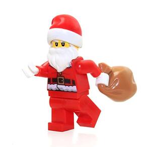 Minifigura LEGO Holiday - Papai Noel ?? (com saco de brinquedo) Tudo novo para 2021