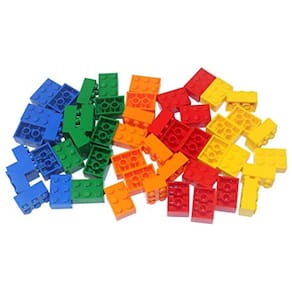 LEGO Partes e Peças: Tijolos 2x3 variados (Azul, Verde, O