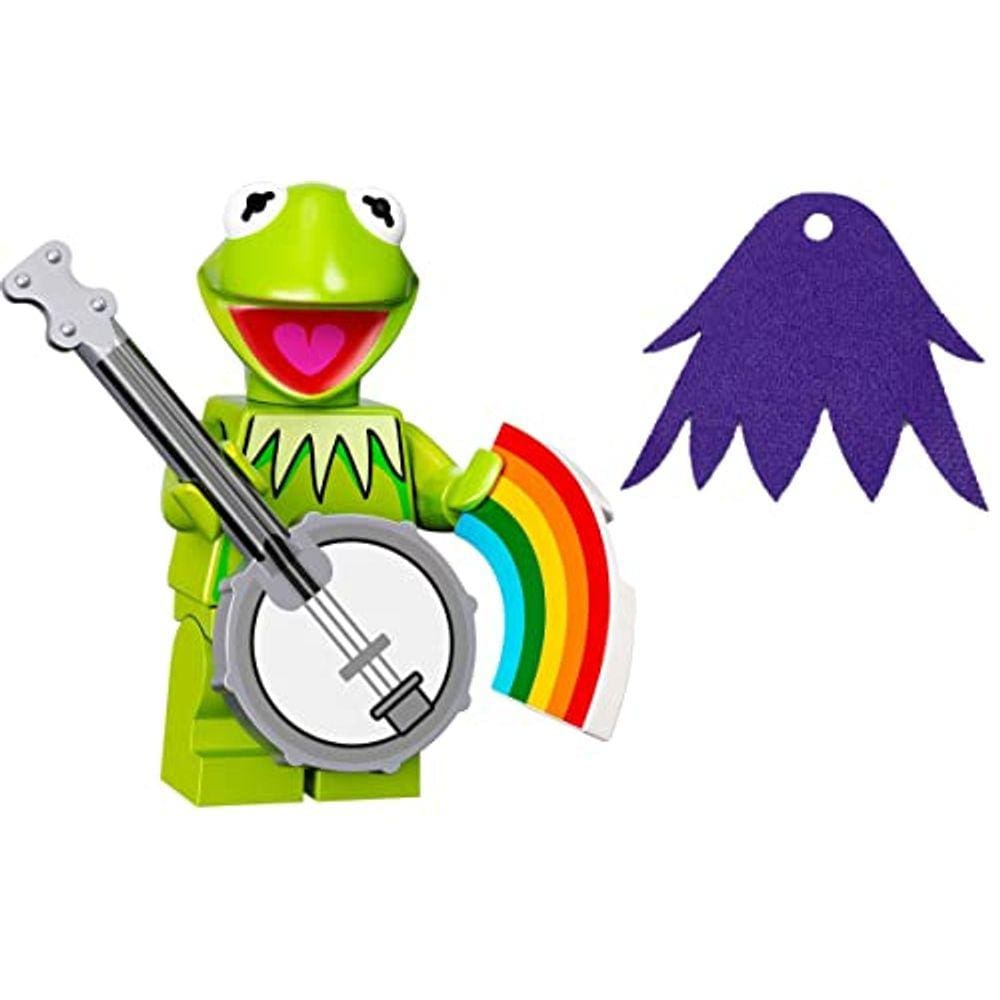 Minifig Kermit The Frog - Série Muppets - Capa Roxa (71033)