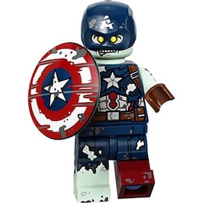 Minifigura LEGO Marvel Series 1 Zombie Capitão América 71031