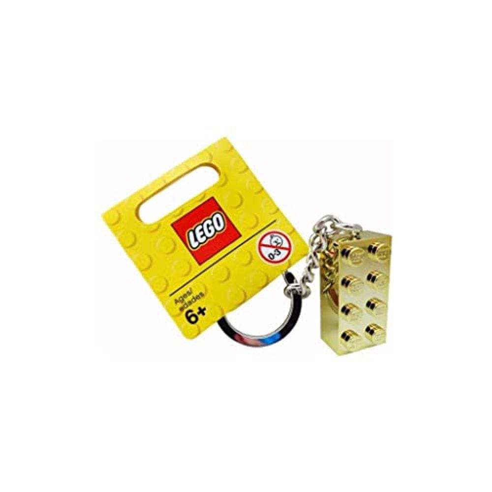 Chaveiro Ouro Lego 2x4 Estude