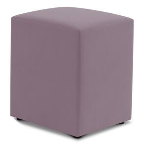 Puff Decorativo Sala de Estar Quadrado 36x47cm Veludo Rosê - Desk Design