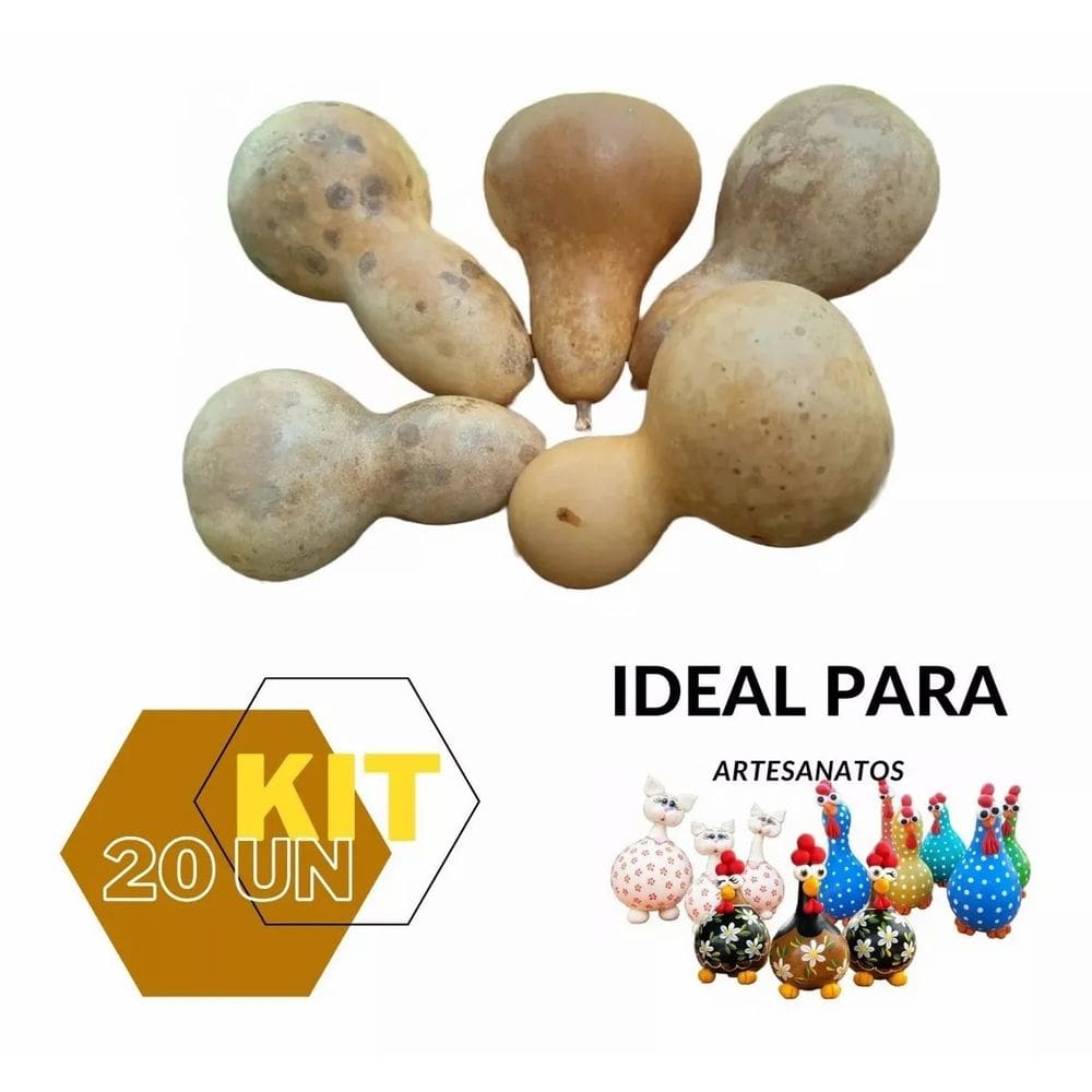 Kit Com 20 Unidades De Mini Cabaça Ou Porongo