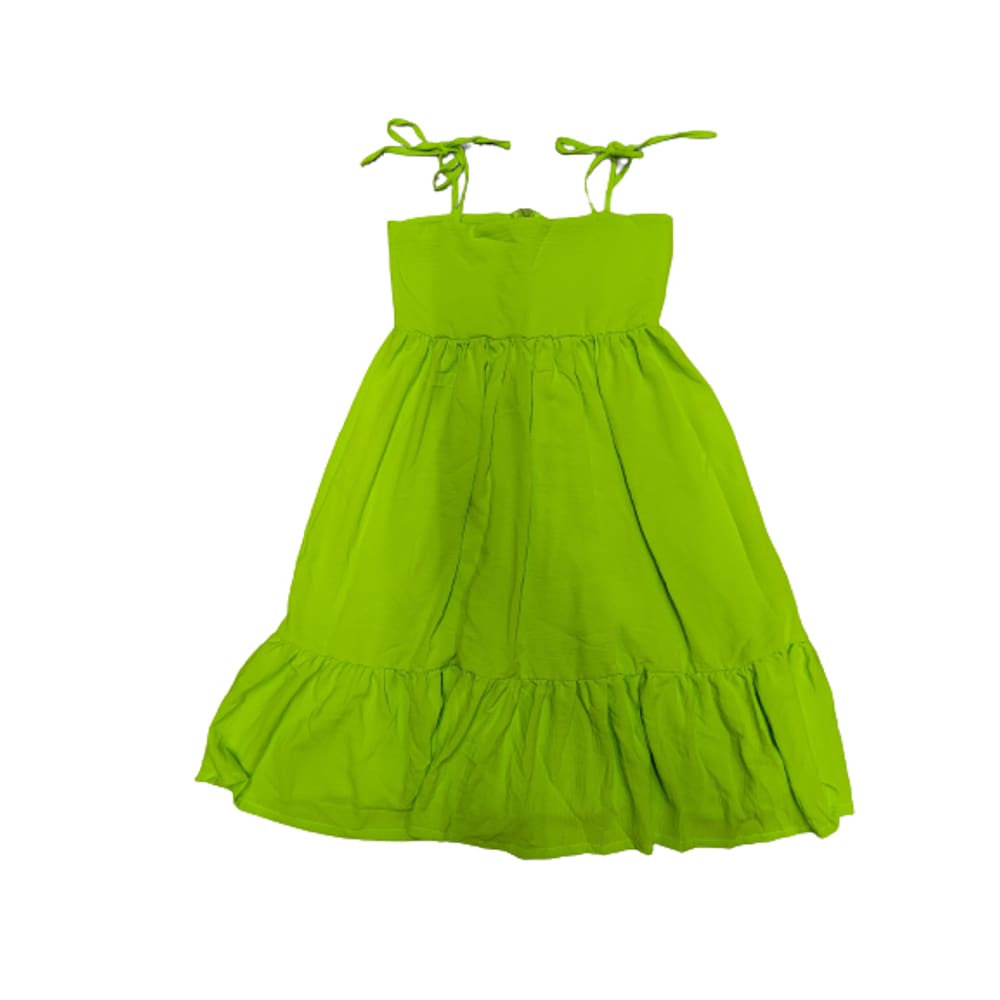 Vestido mid Neon verde