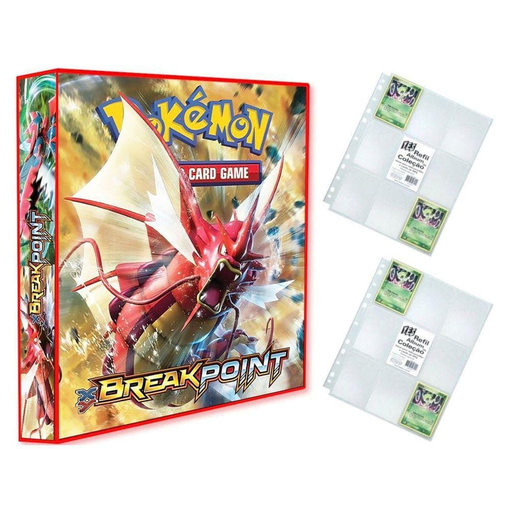 Fichário Álbum Pasta Pokémon Xy Evoluções Mega Charizard Y