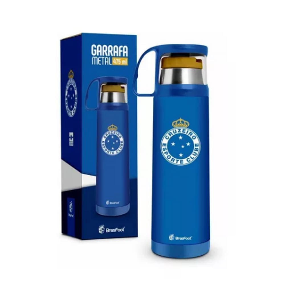Garrafa Térmica do time cruzeirão - 475ml produto oficial e licenciado