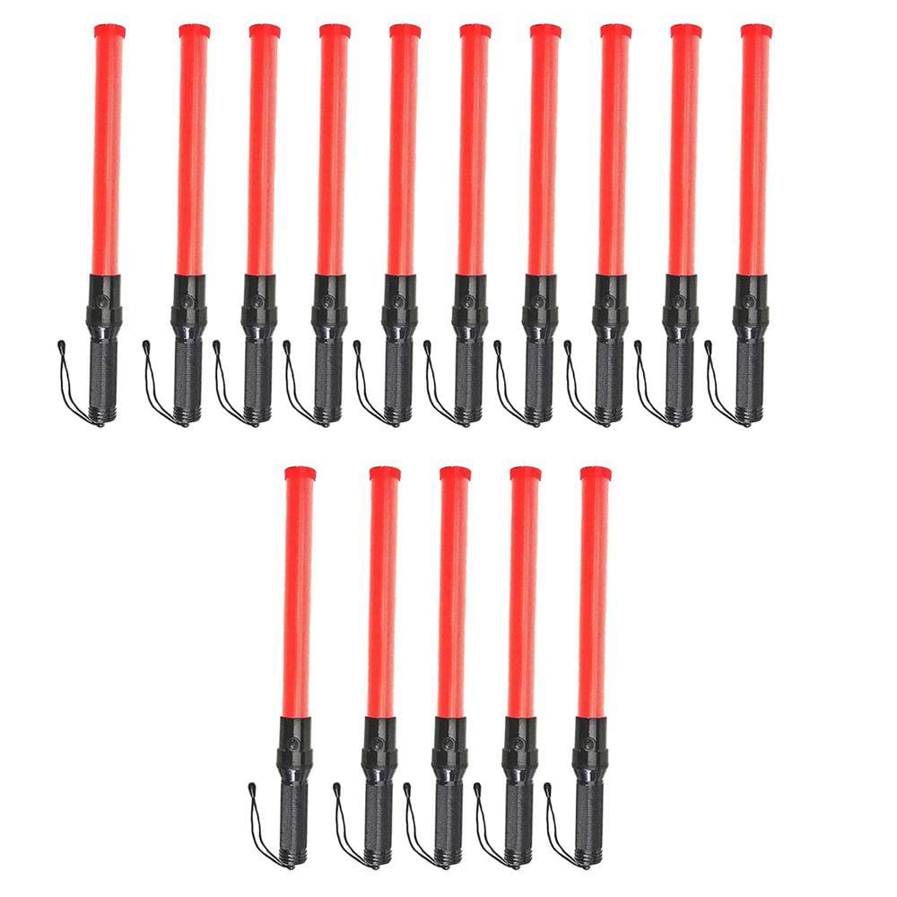 Bastao Sinalizador Kit 15 Unidades Estacionamento Sinalizaçao Aeroporto Obra Estrada Rua Avenida Transito Fiscalizaçao