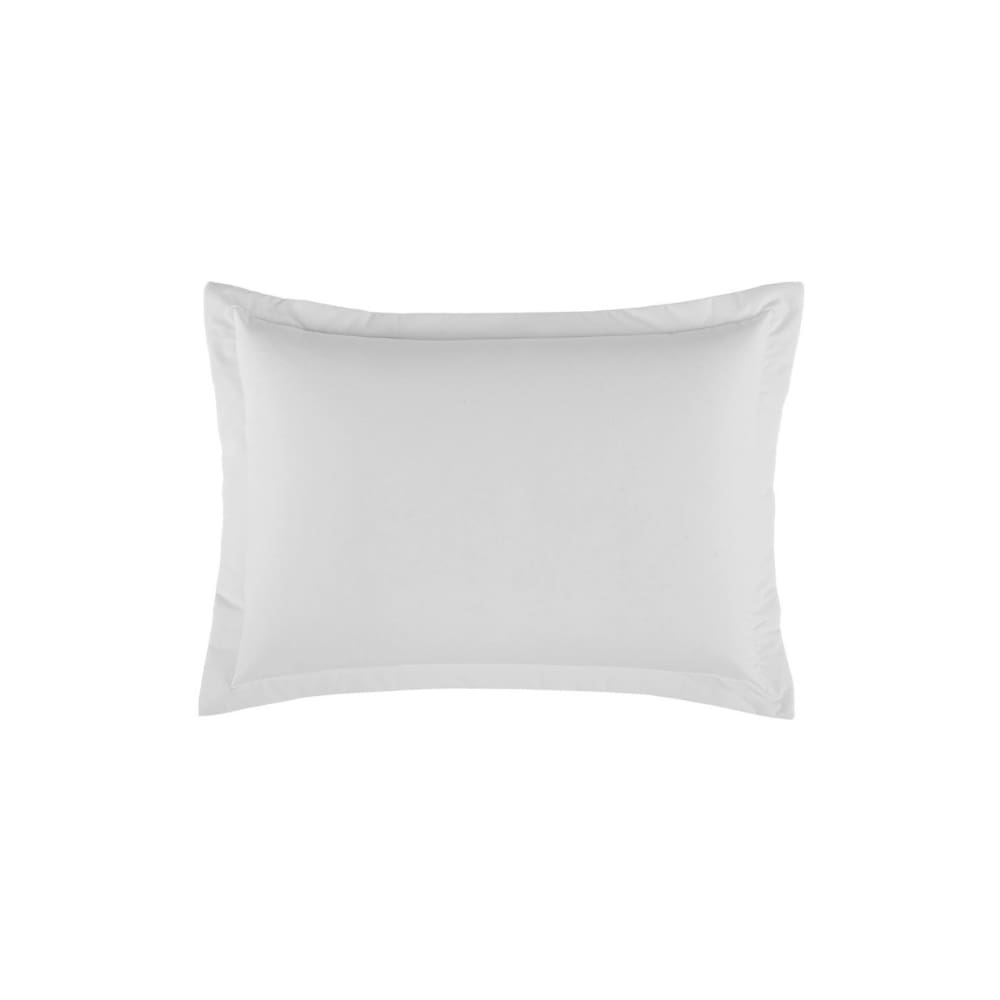 Porta Travesseiro Liso 70x50 140 Fios Algodão Com Aba Branco