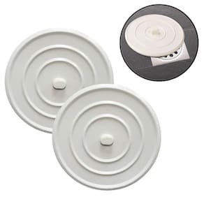 Tampa Para Ralo Flexível Bloqueia Saida Agua 11Cm 2 Peças