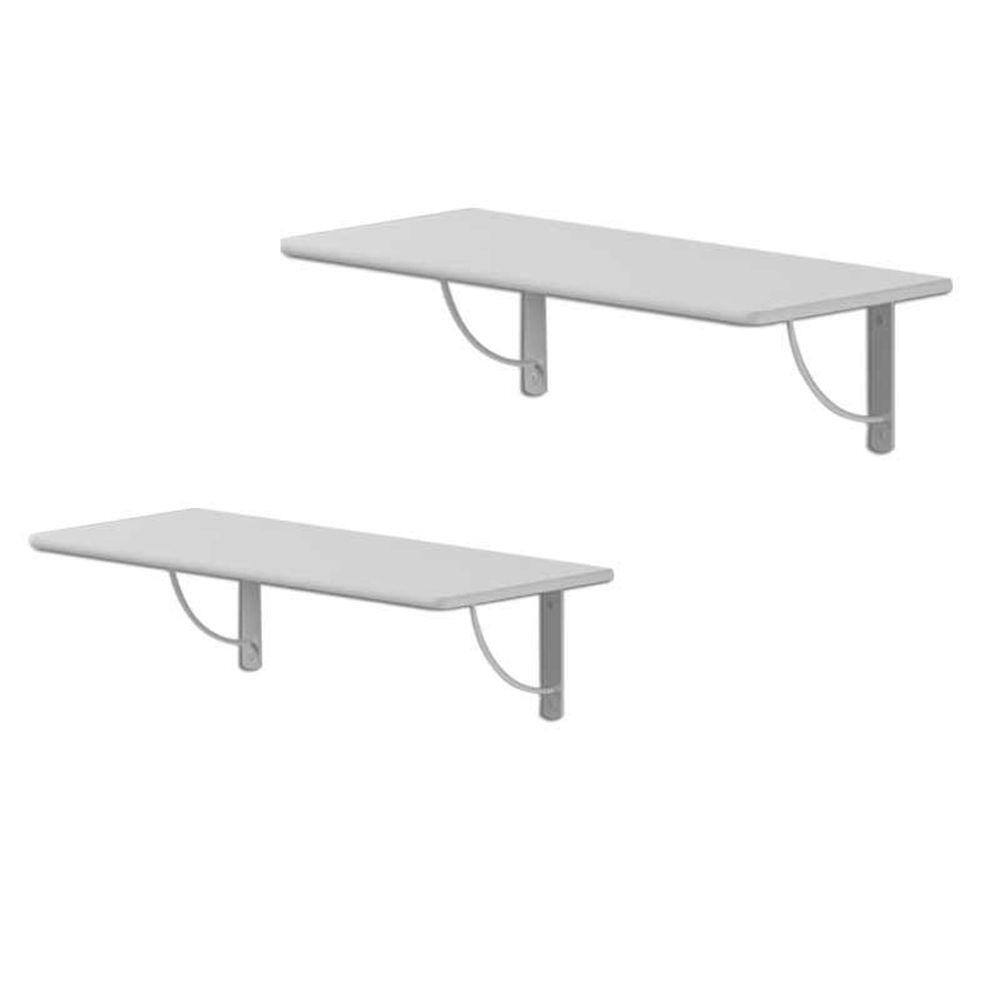 Prateleira de parede 60 cm Cor Branco Brilho - Matic Móveis