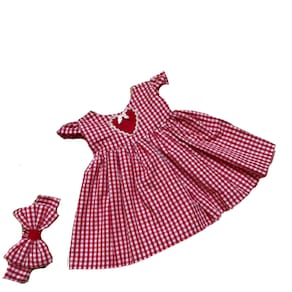Vestido Luxo Xadrez Vermelho