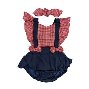 Romper quadriculado vermelho