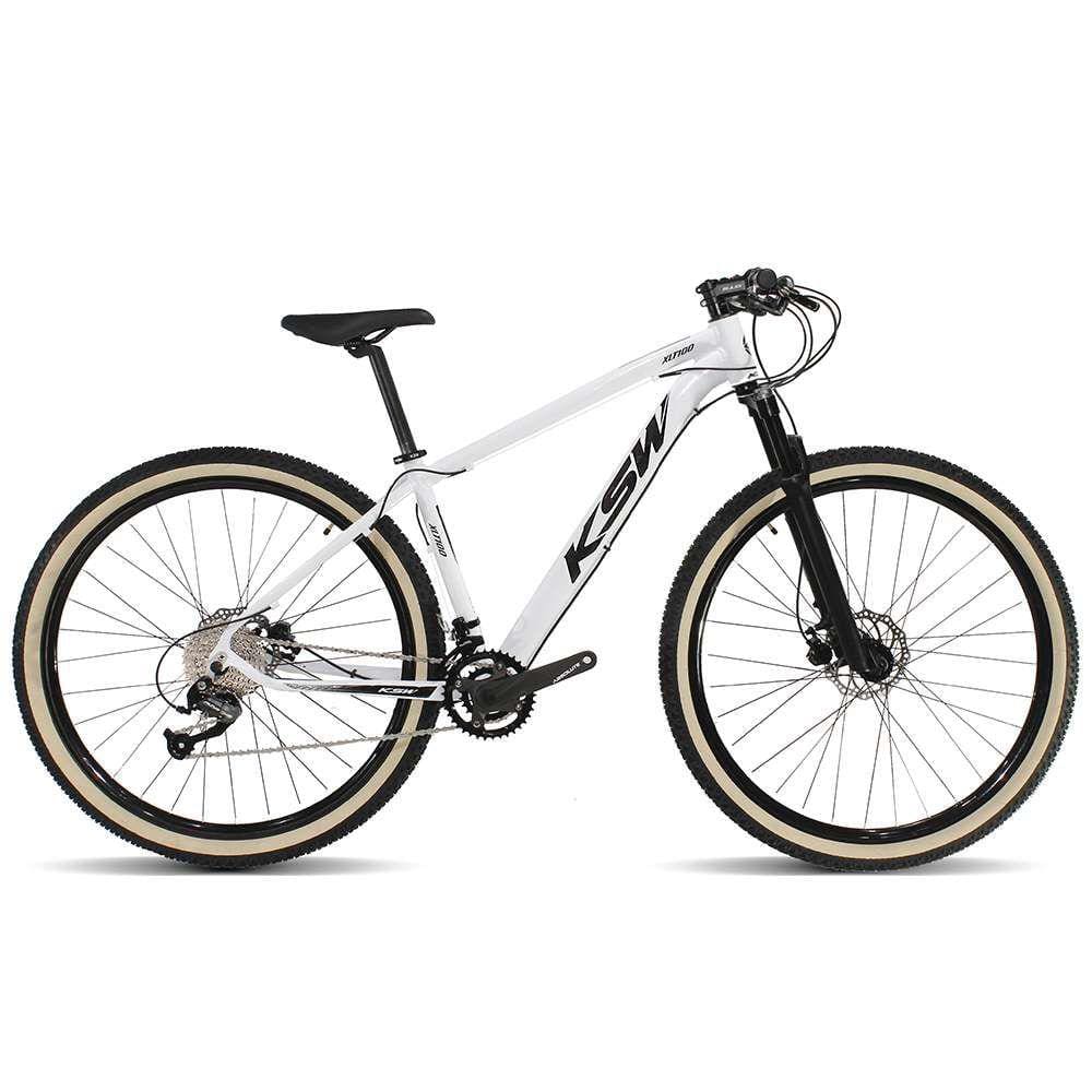 Bicicleta aro 29 KSW 18 velocidades Câmbio Shimano Altus Trava Guidão
