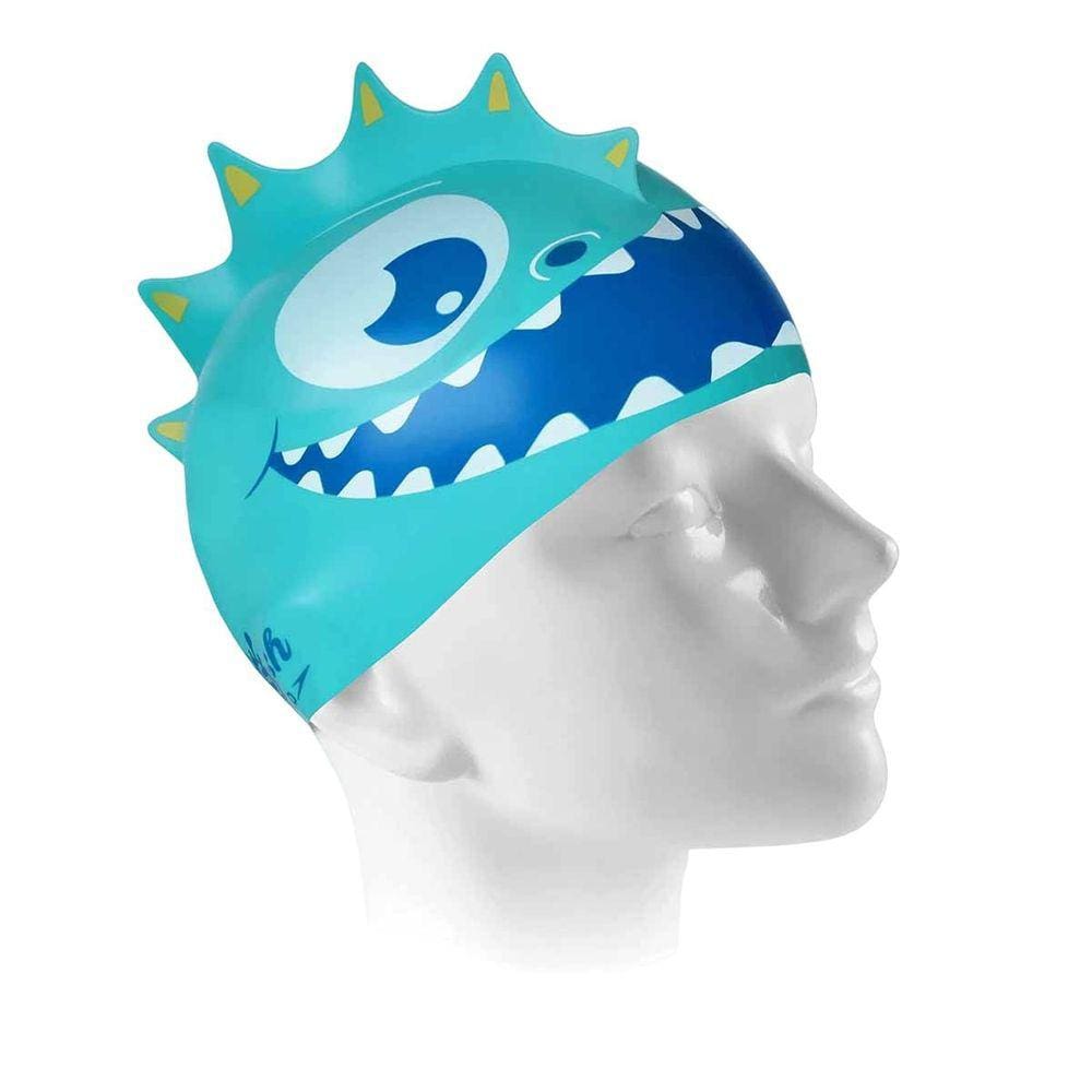 Touca Natacao Dino Jr 528877-086 - Verde Claro/Azul U