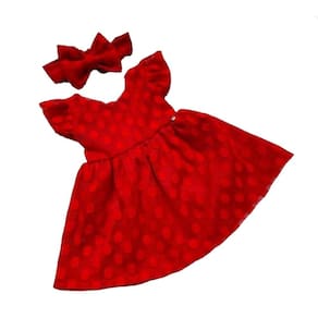 Vestido vermelho rendado