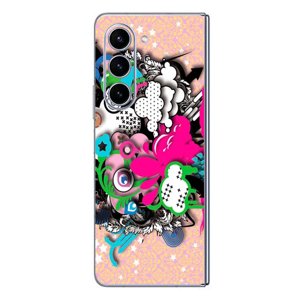 Capa Adesivo Skin104 Verso Para Samsung Galaxy Z Fold 5