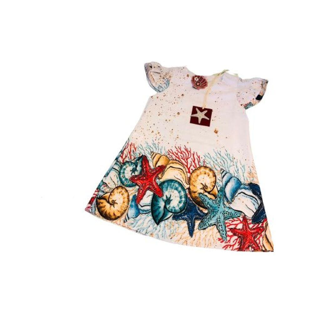 Vestido Fundo do Mar