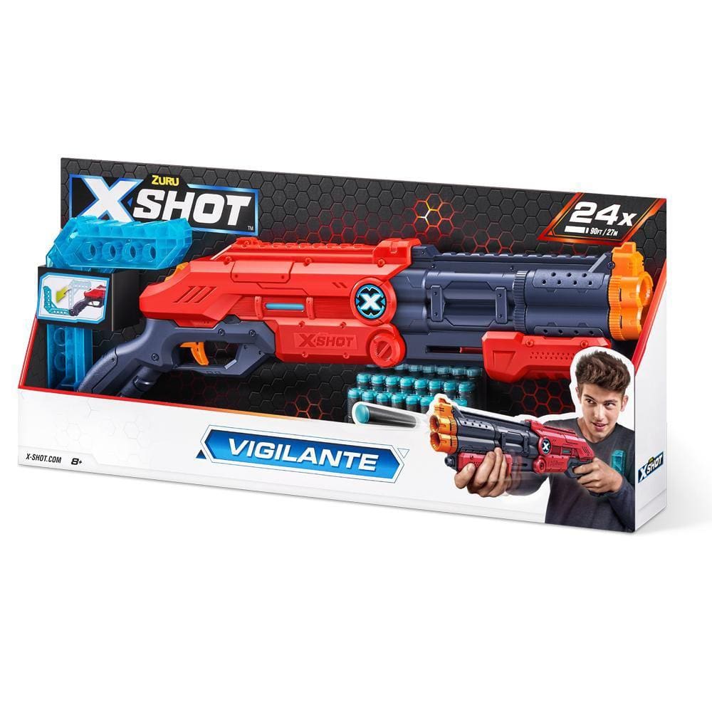Lancador Xshot Red Vigilante 24 Dardos