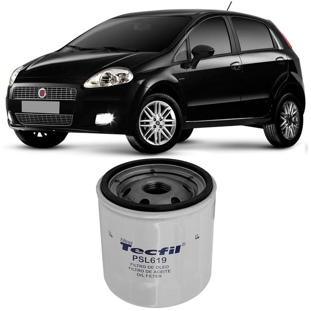 Filtro Óleo Fiat Punto 1.8 8v 2008 A 2010 Tecfil