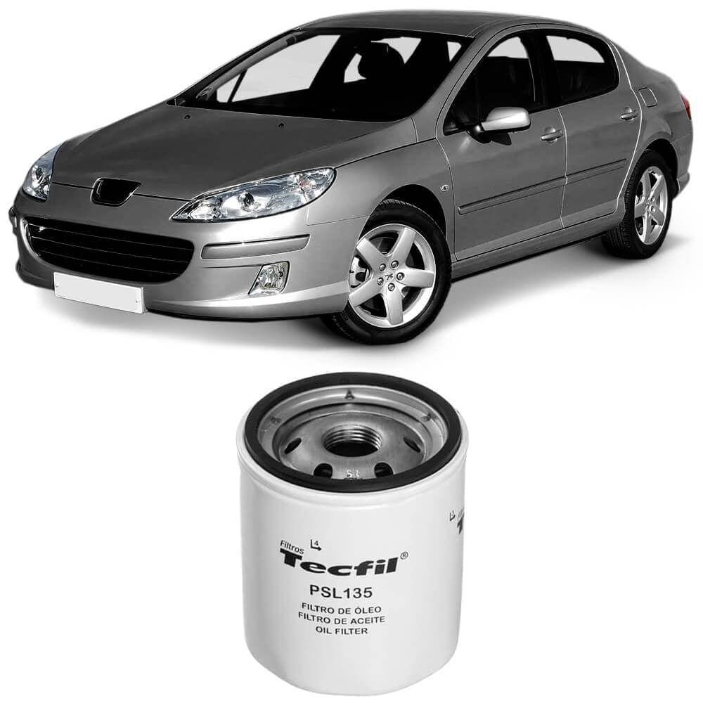 Filtro Óleo Peugeot 407 Sw 2.0 3.0 16v 2005 A 2007 Tecfil
