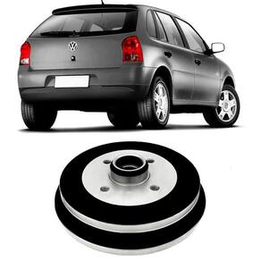 Tambor Freio Volks Gol G3 G4 99 A 2007 Traseiro Com Cubo