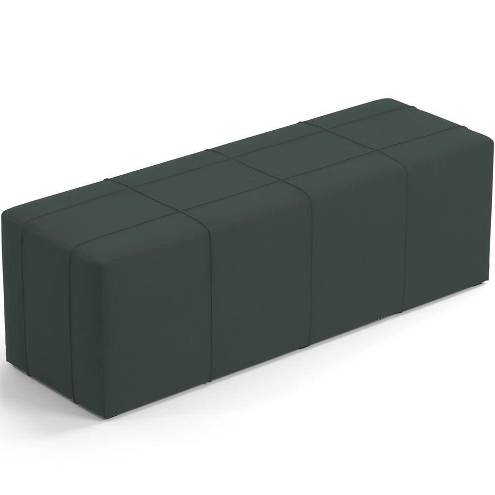 Puff Decorativo Living Sala de Estar 195 cm Roma W01 Suede Verde Musgo -Lyam