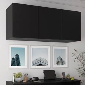 Ponte Modular 3 Portas Hera CabeCasa MadeiraMadeira Preto