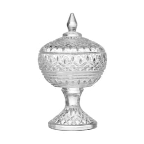 Bomboniere Potiche de Cristal com Pé Lys - Wolff
