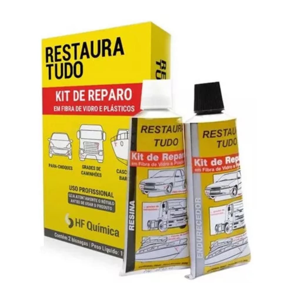 Cola Kit Para Choque Restaura Tudo 180g