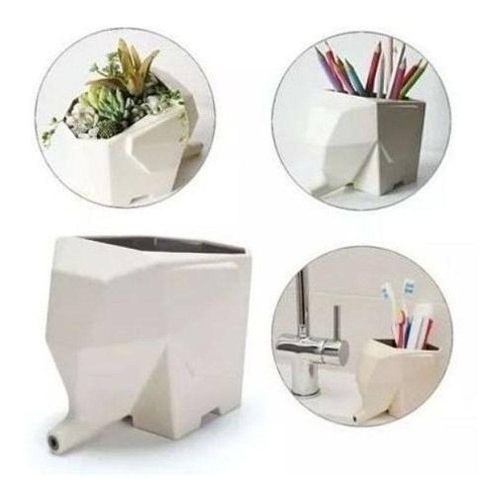 Escorredor De Talheres Elefante Porta Escovas Vaso Casa