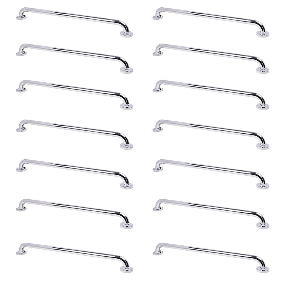 Alça de Apoio Barra Inox Kit 14 Unidades 70cmSegurança Idoso Deficiente Cadeirante Box Banheiro Corrimao Suporte Acessibilidade