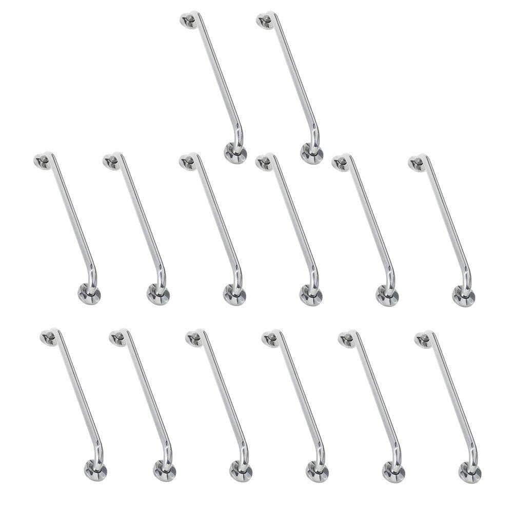 Alça de Apoio Inox Barra 70cm Kit 14 Unidades Banheiro Segurança Idoso Suporte Acessibilidade Resistente