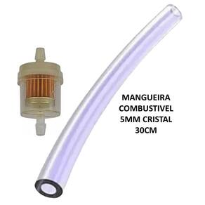 Filtro Gasolina Bike Motorizada, Mobilete + 30 Cm Mangueira