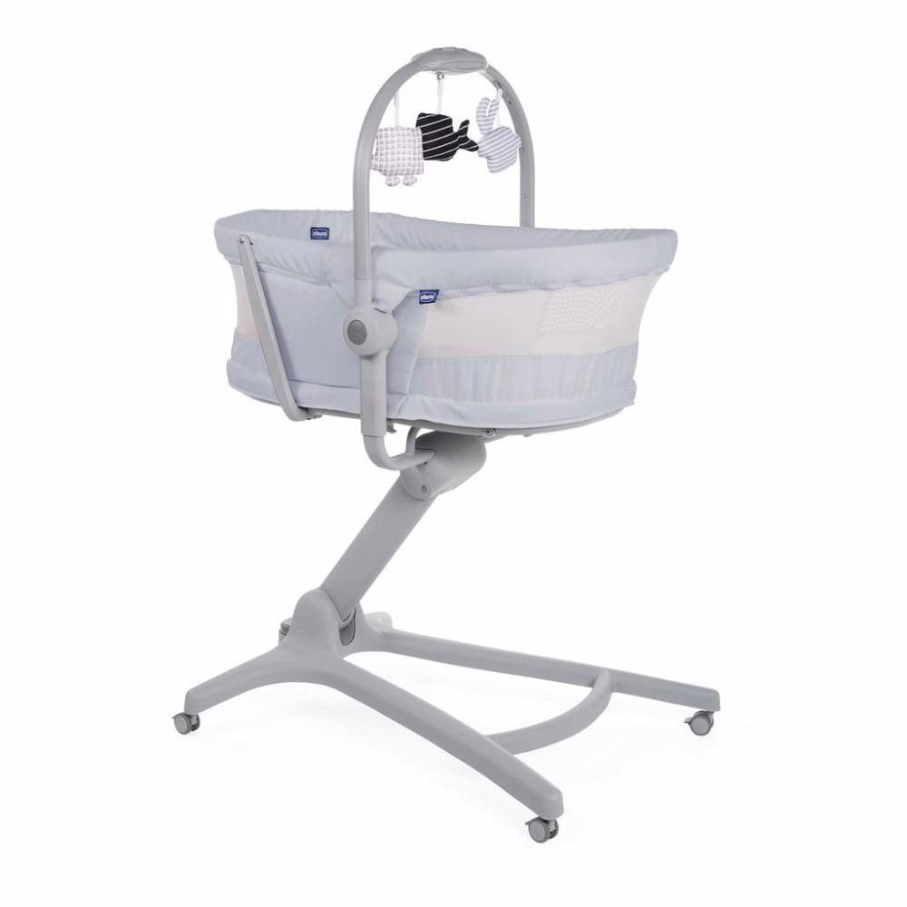 Berço Moisés Portátil Baby Hug 4 In 1 Air Stone Chicco Cinza