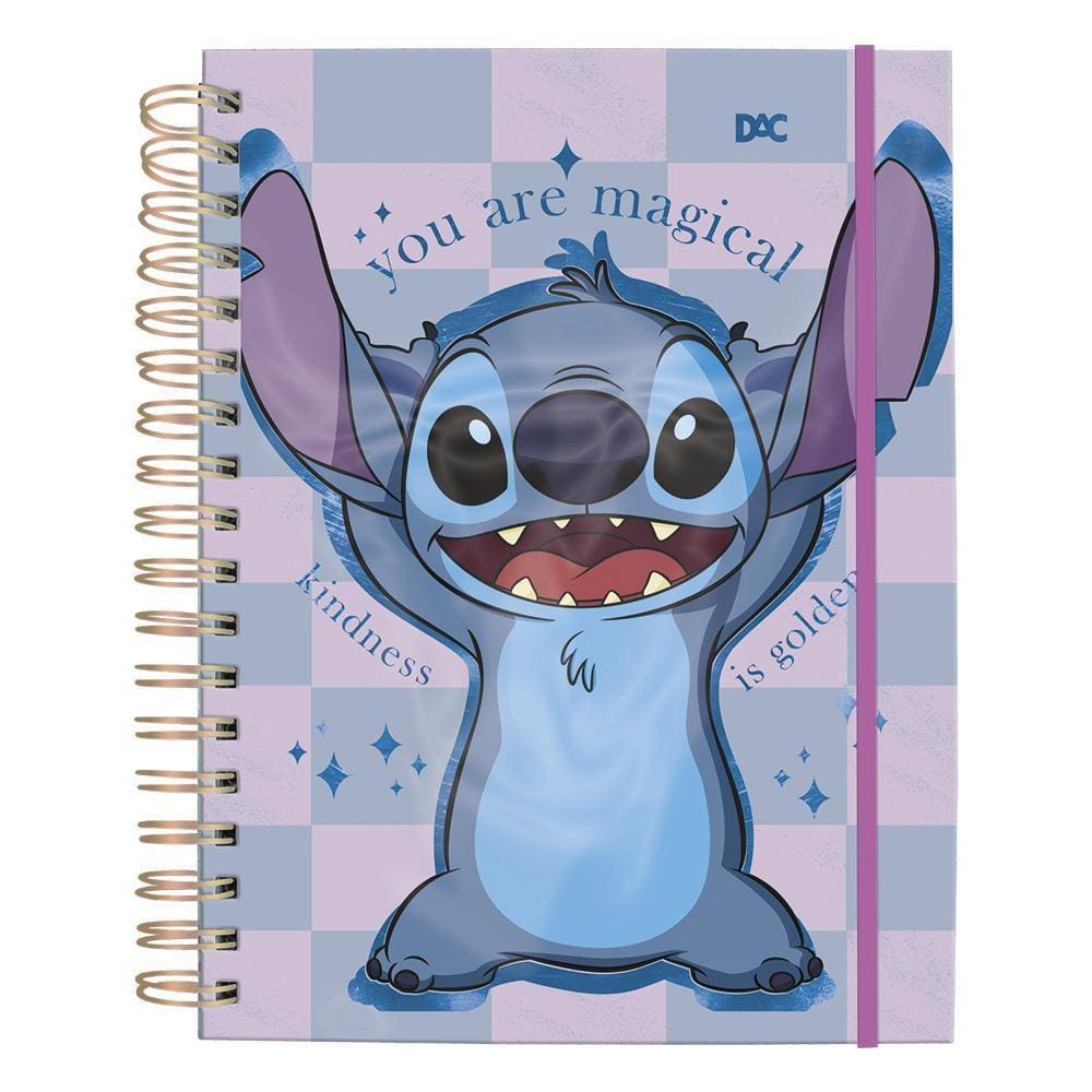 Caderno Smart Universitário Disney Stitch 80 Folhas Dac 4074