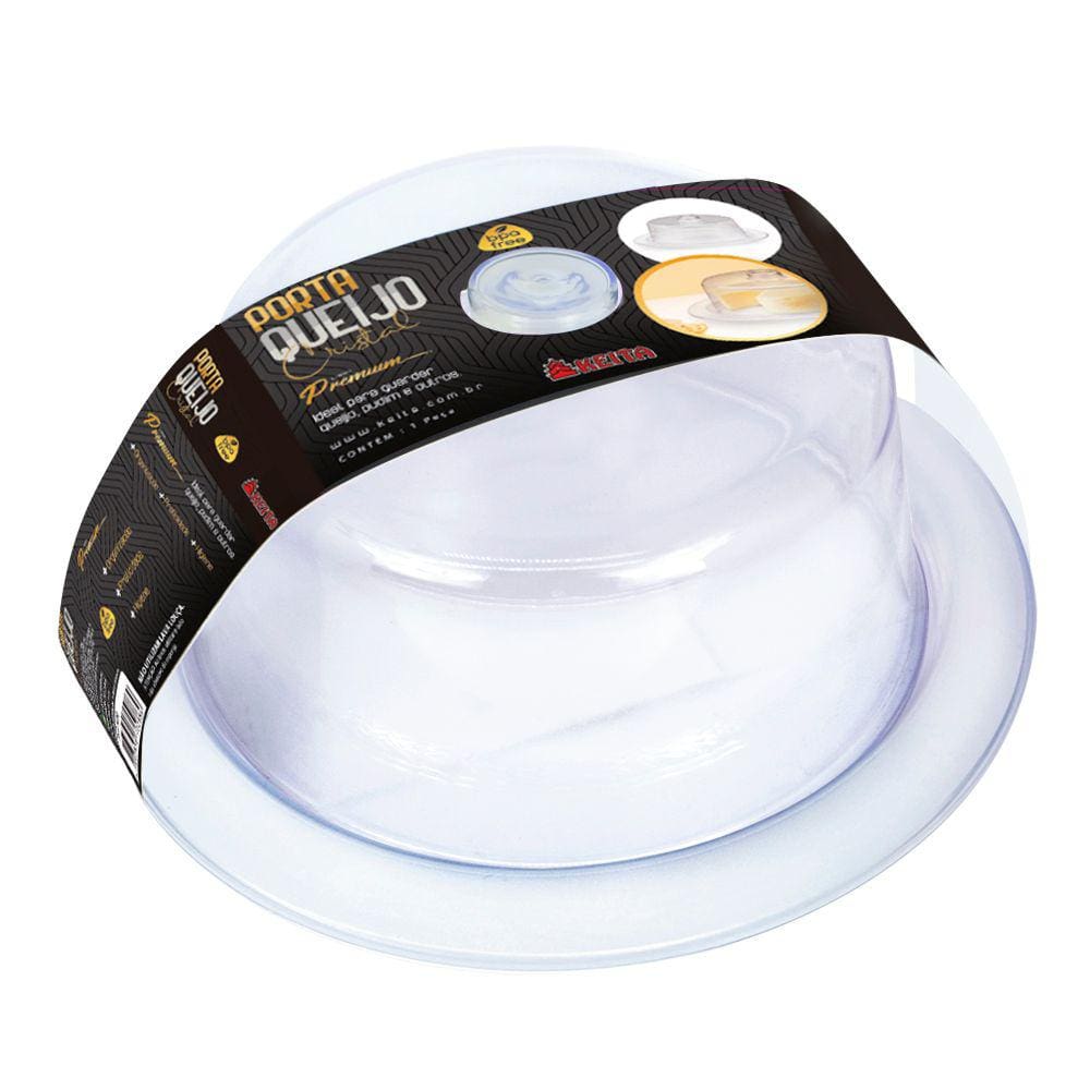 Porta Queijo Cristal Linha Premium