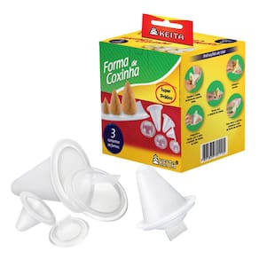 Kit com 3 Formas para Modelar Coxinhas