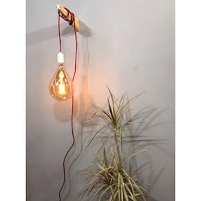 Apenas Pendente Madeira Mão Francesa Arandela Decoração