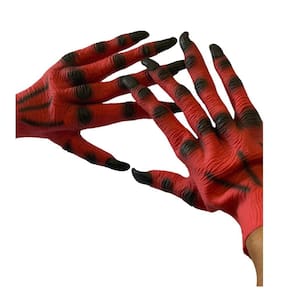 Fantasia Mãos de Diabo 32cm Terror Assustador Halloween 2un