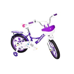 Bicicleta aro 16 com cesta UniToys Princess Infantil Bike com cestinha aro 16 para menina princesa - Uni Toys