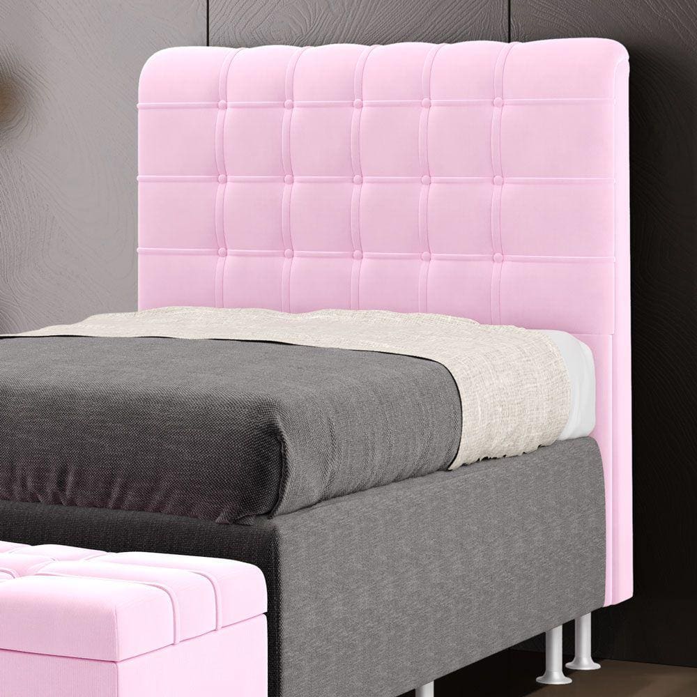 Cabeceira Rana 90 / Z-021 Sued Rosa Bebê 