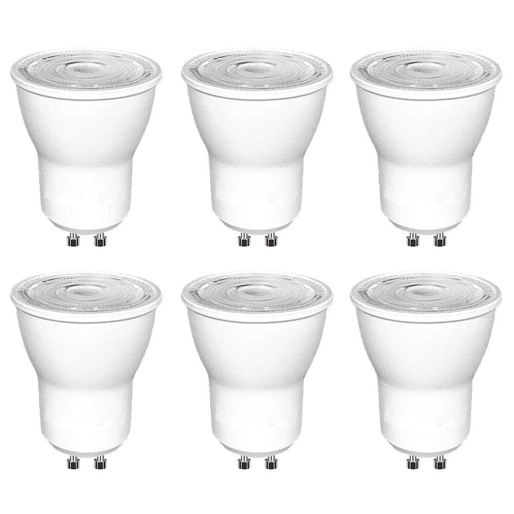 Kit 6 Lampada Led 3W Branco Frio Mini Dicroica Mr11 Gu10