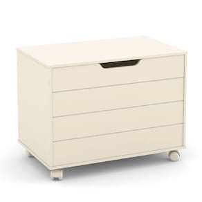 Bau Infantil Organizador Toy 100% MDF Cor Off White - Matic Móveis