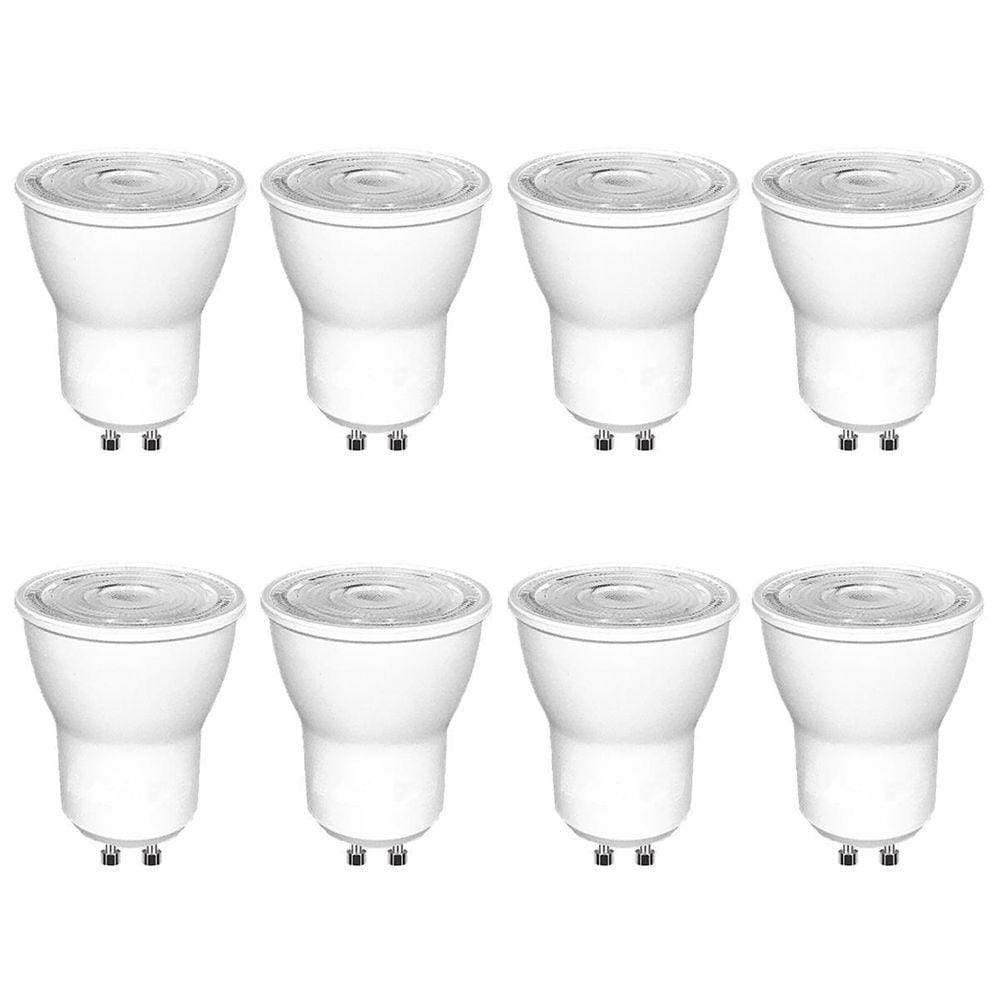 Kit 8 Lampada Dicroica Mr11 Gu10 Led Mini 3W Branco Frio