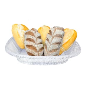 Porta Pão Oval Trança Cristal Linha Premium
