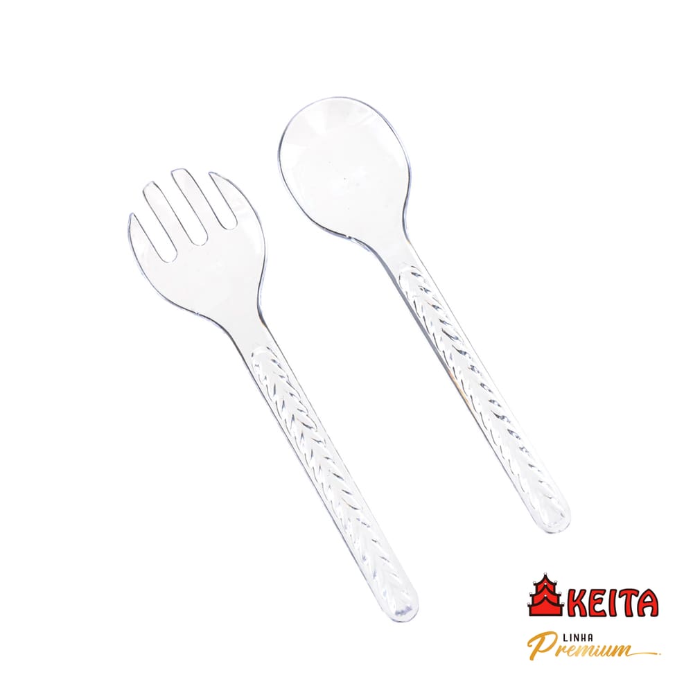 Talheres Para Salada Cristal Premium