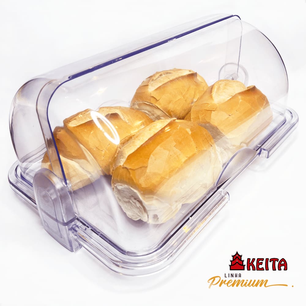 Porta Pão Cristal Linha Premium