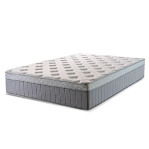 Colchão Casal Molas Ensacadas Ômega 138X188X32Cm Cinza/Branco Hellen - Cinza / Branco