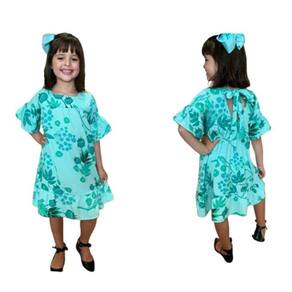 Vestido Plants Blue