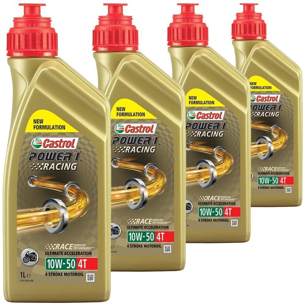 4 Óleo 10w50 1 Racing 4t Castrol Honda Triumph Yamaha